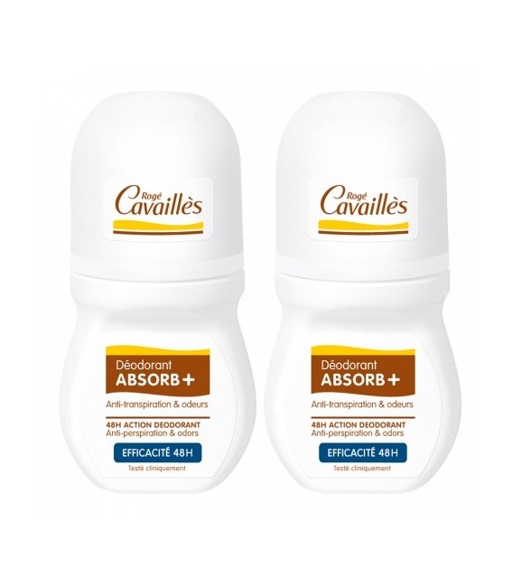 Rogé Cavaillès Déo Soin Absorb Roll-on 50ml Lot de 2