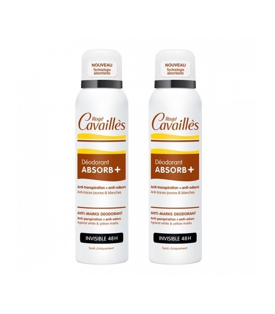 Roge Cavailles Déodorant Absorb Invisible Spray 2x150Ml