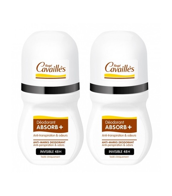 Rogé Cavaillès Déo Roll On Absorb Invisible 2x50Ml