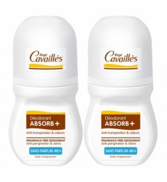 Rogé Cavailles Déodorant Absorb Anti Transpirant Sans Parfum Roll On 2x50Ml