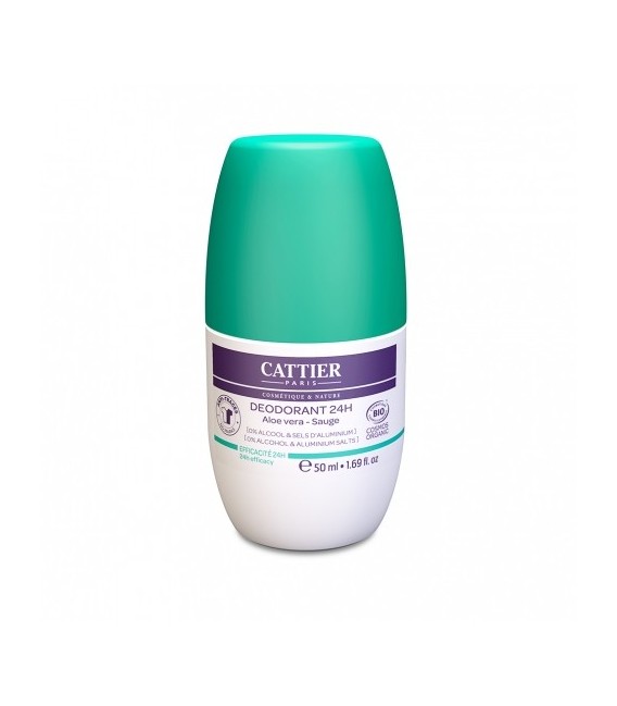 Cattier Déodorant Roll-on 24H 50 ml