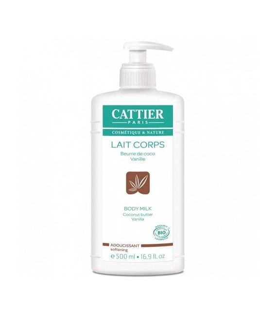 Cattier Lait Adoucissant Coco Vanille BIO 500 ml