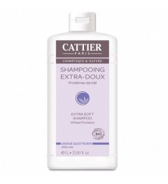 Cattier Shampooing Extra-Doux Usage Quotidien 1 L