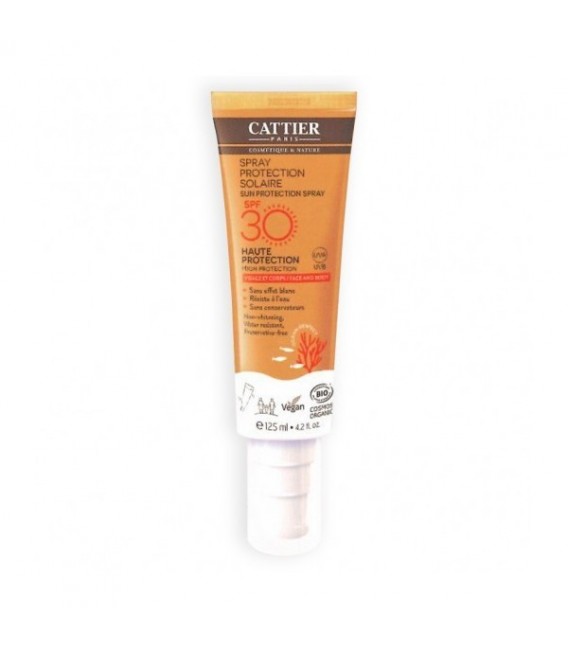 Cattier Spray protection solaire SPF 30 visage et corps 125ml