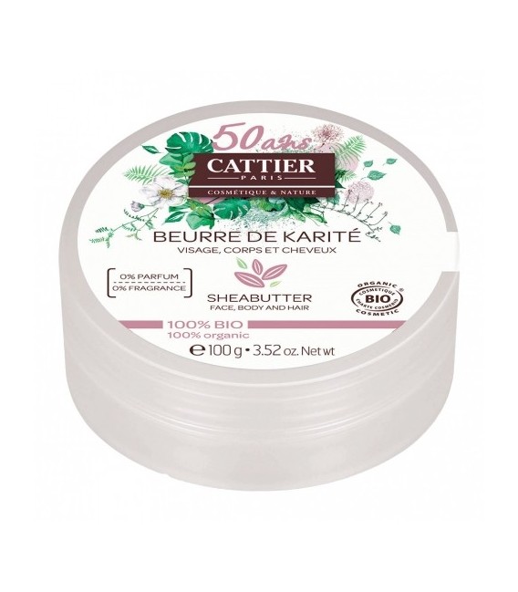 Cattier Beurre de Karité 100% BIO 100 g