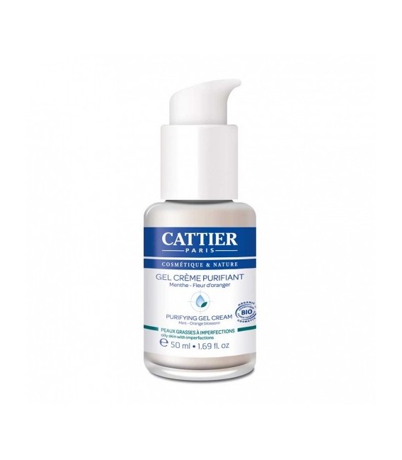 Cattier Gel Crème Purifiant peaux grasses à imperfections 50 ml