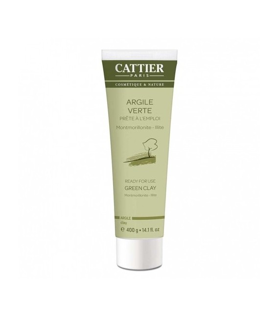 Cattier Argile Verte Tube Voyage 400 g