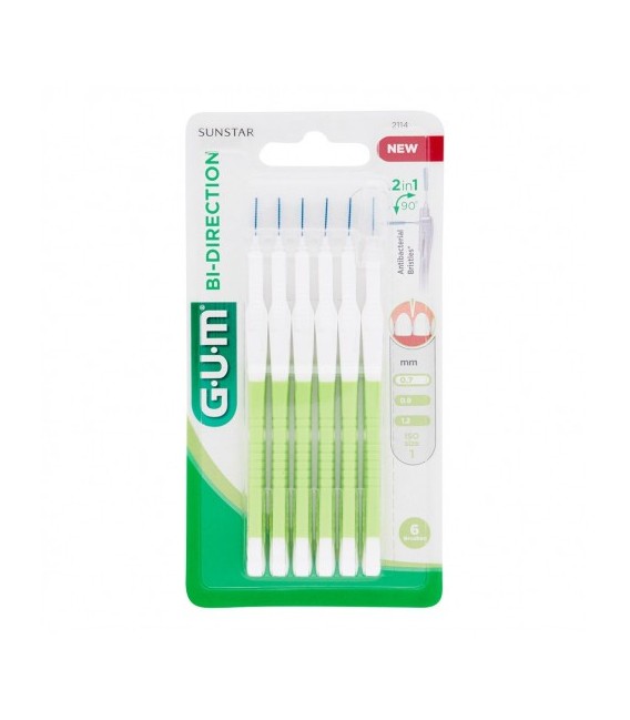 Gum Bi-Direction Brossette 0.7mm Blanche