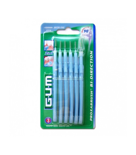 Gum Bi-Direction Brossette 0.9mm Bleu