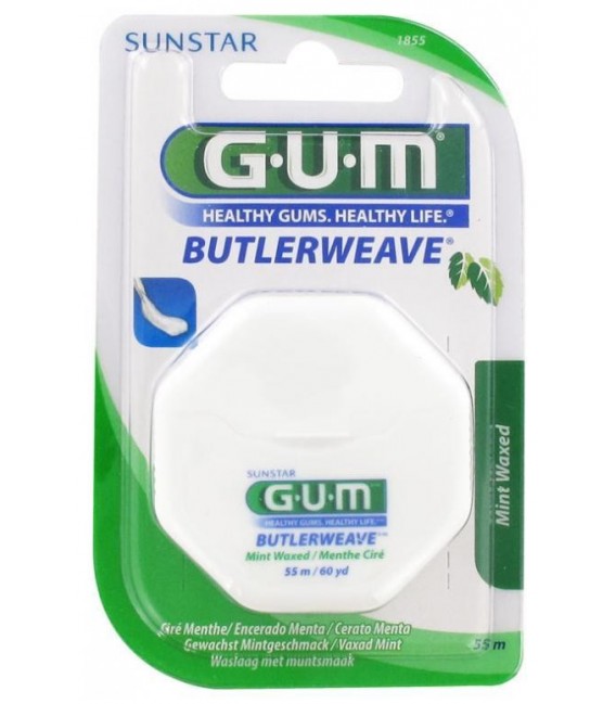 Gum Butlerweave Fil Dentaire Mentholé 1855 pas cher