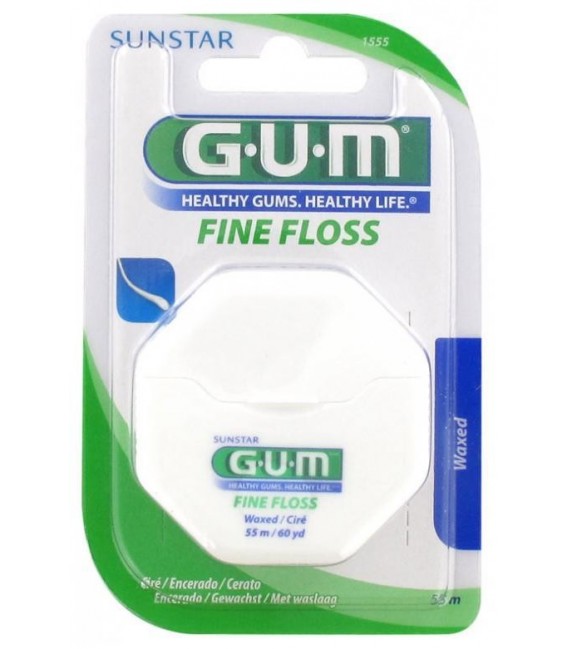 Gum Fine Floss Fil Dentaire Ciré 1555 pas cher