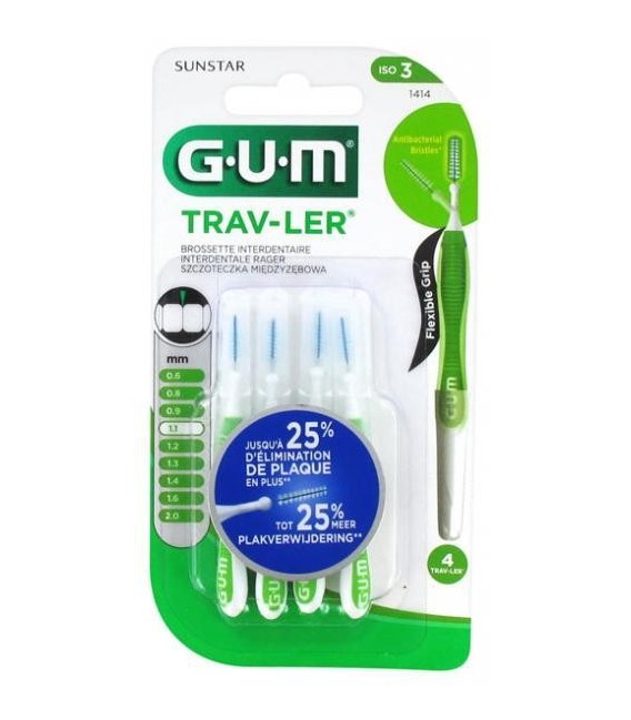 Gum Trav-Ler Brossette 1.1mm 1414 pas cher