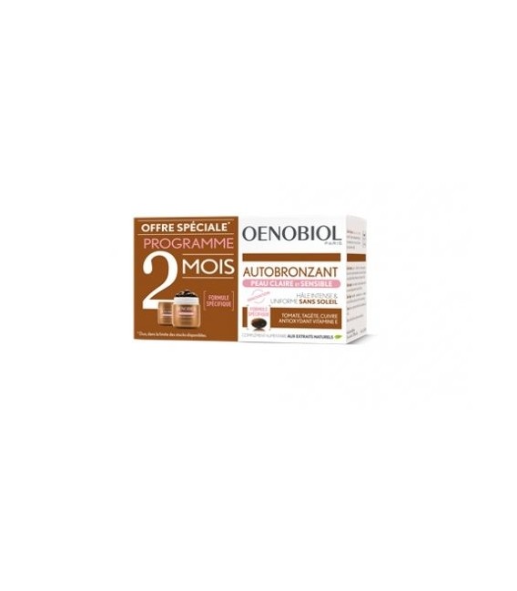 Oenobiol Autobronzant Peau Claire et Sensible 2x30 Capsules