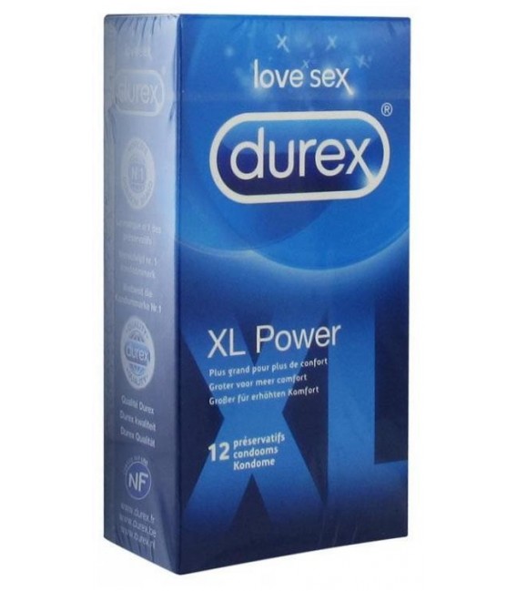 Durex Préservatif Power XL Boite de 12