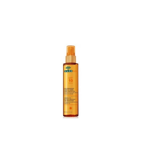 Nuxe Solaires SPF10 Huile Bronzante Visage et Corps 150Ml