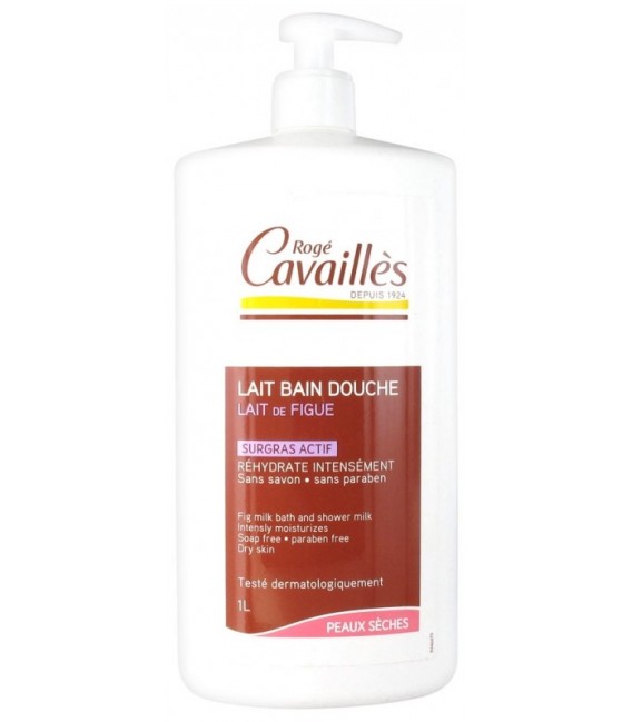 Rogé Cavailles Gel Surgras Bain Douche Lait de Figue 1 Litre