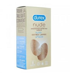 Durex Préservatif Nude XL Boite de 8