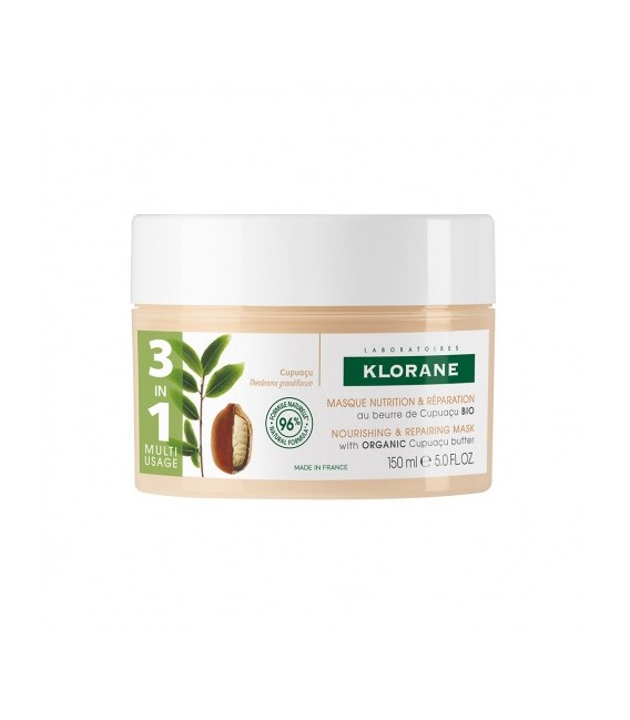 Klorane Masque 3 en 1 au Beurre de Cupuaçu 150Ml