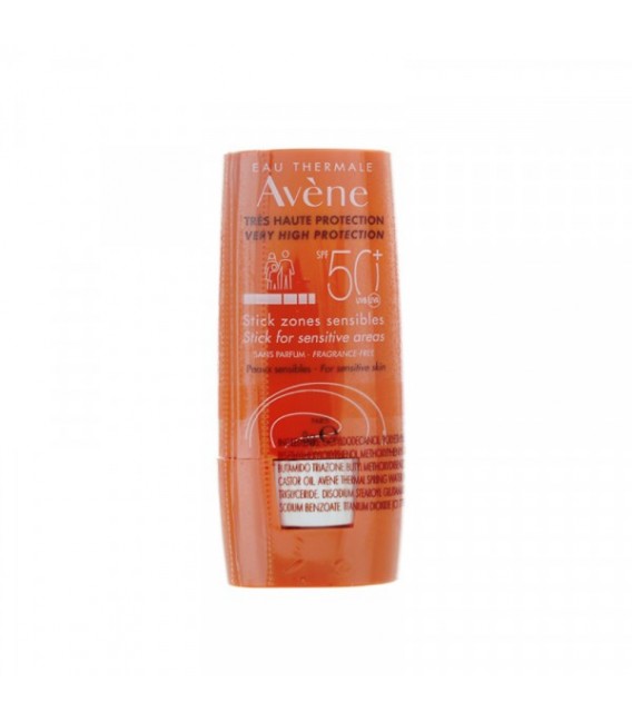 Avène SPF 50+ Stick Solaire Zones Sensibles 8g