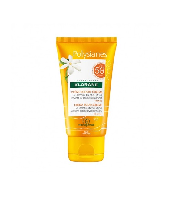 Klorane Solaires Crème Sublime SPF50 Visage 50Ml