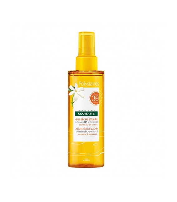 Klorane Solaires Huile Sèche SPF30 200Ml