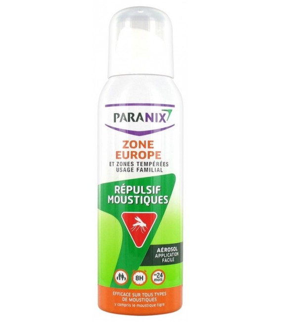 Paranix Répulsif Moustiques Zone Europe et Zones Tempérées Aérosol 125Ml