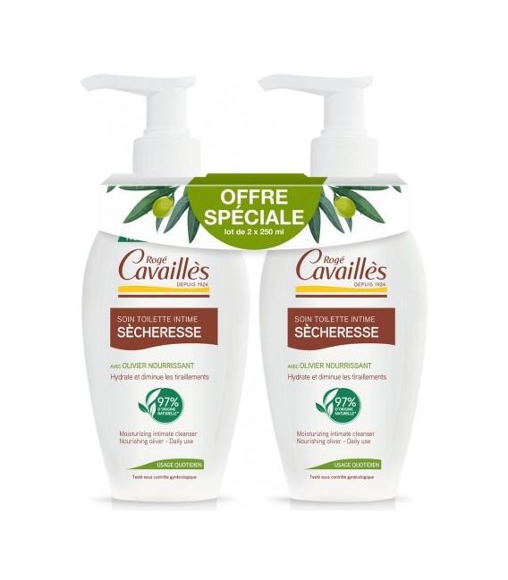 Rogé Cavaillès Spécial Sécheresse Gel Lavant Naturel 2x250Ml