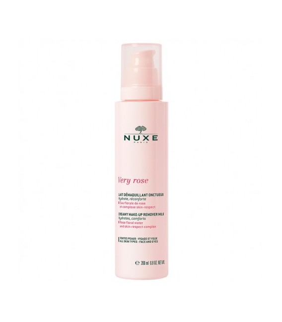 Nuxe Very Rose Lait Démaquillant Onctueux 200Ml