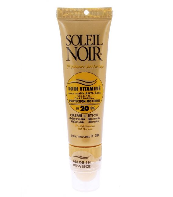 Soleil Noir Combi Stick Solaire SPF20 2G pas cher