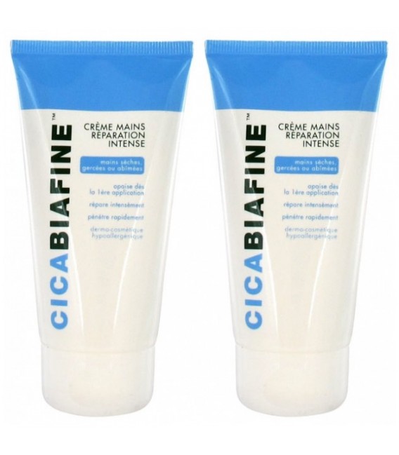 Cicabiafine Crème Mains Réparation Intense 2x75Ml pas cher