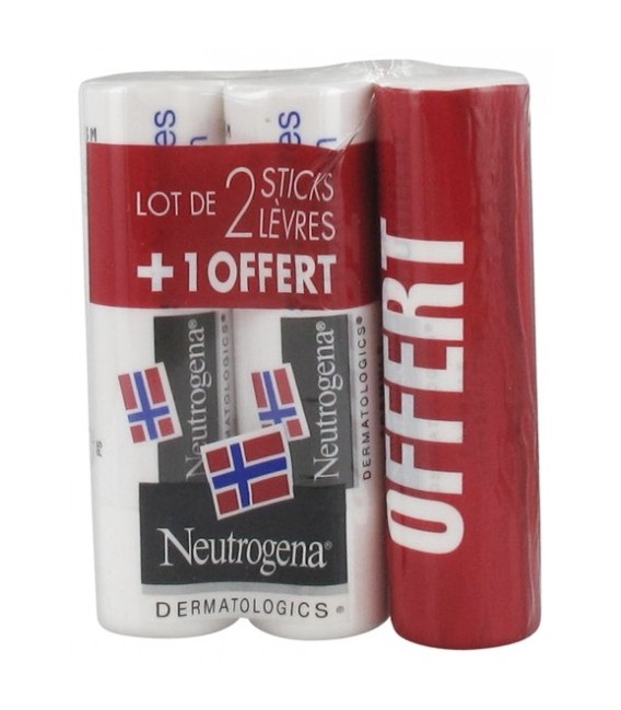 Neutrogena Stick Lèvres Lot de 3