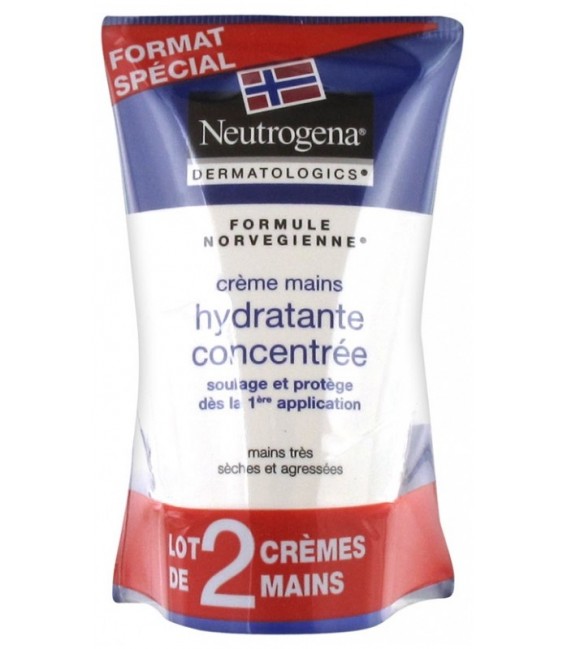 Neutrogena Crème Mains Hydratante Concentrée 2x50Ml