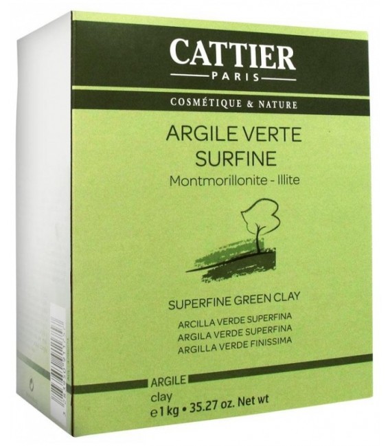 Cattier Argile Verte Surfine 1Kg
