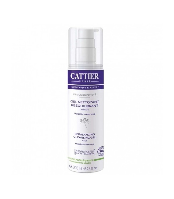 Cattier Gel Nettoyant Rééquilibrant 200Ml