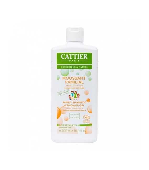 Cattier Moussant Familial Sans Sulfates 500Ml