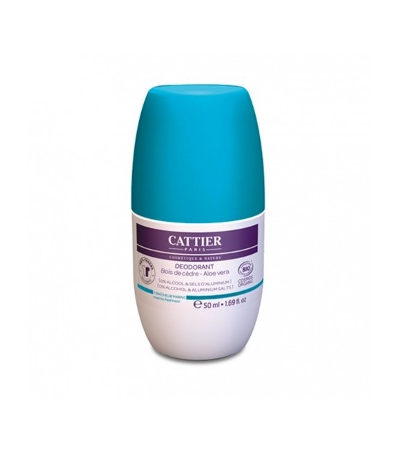 Cattier Déodorant Roll On 50Ml Marine