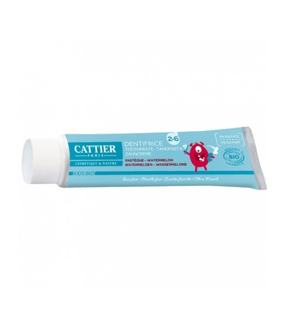 Cattier Dentifrice 2 à 6 Ans Gout Pastèque 50Ml