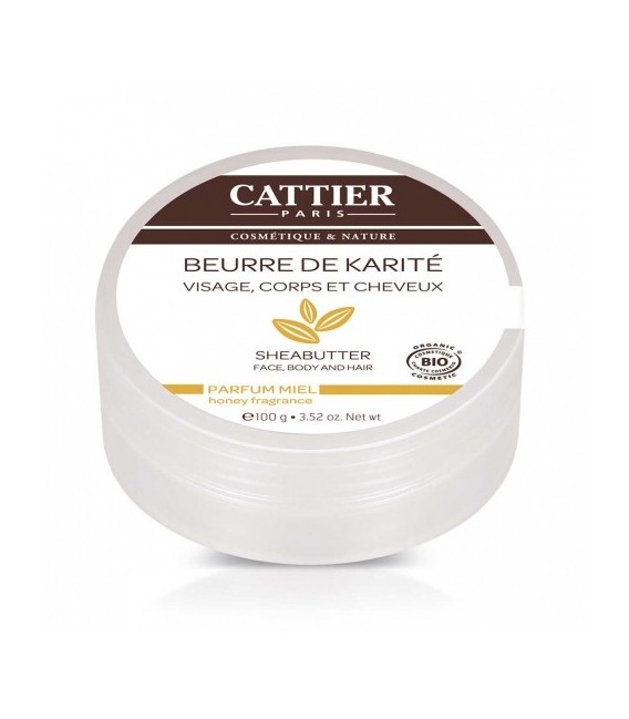 Cattier Beurre de Karité Parfum Miel 100 Grammes