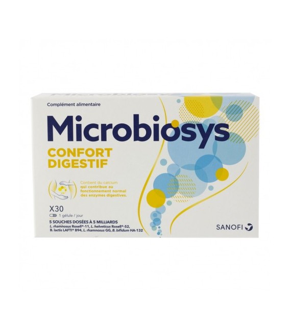 Sanofi Microbiosys Confort Digestif 30 Gélules