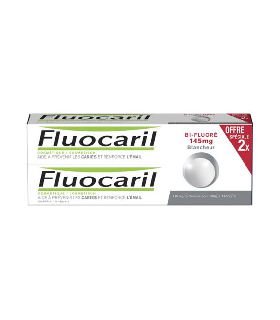 Fluocaril Dentifrice Bi Fluoré 145Mg Blancheur Menthe 2x75Ml