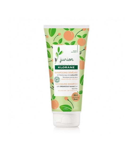 Klorane Petit Junior Shampoing Démélant Pêche 200Ml