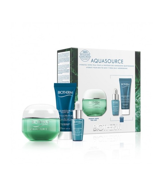 BIOTHERM Coffret Aquasource Gel Peaux Normales à Mixtes 50Ml