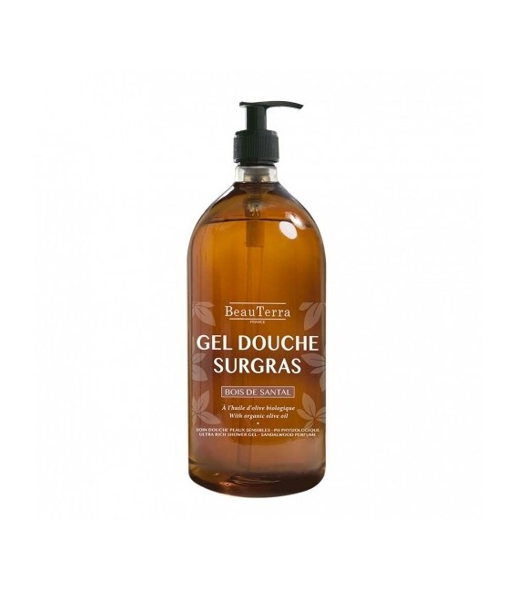 Beauterra Gel Douche 1L Parfum Bois de Santal