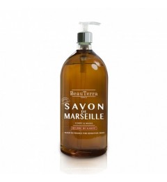 Beauterra Savon Liquide de Marseille1L Parfum Beurre de Karité
