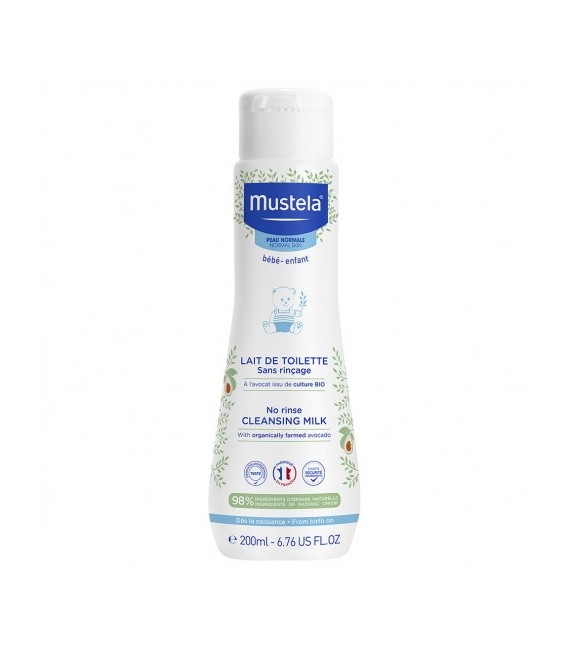 Mustela Lait de Toilette 200ml pas cher