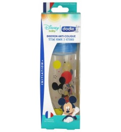 Dodie Biberon Initiation 330Ml Mickey Bleu Plus de 6 Mois