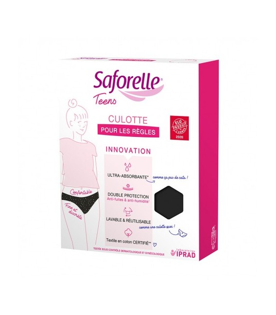 Saforelle Culotte Absorbante 1ère Rêgle Teens 12 Ans