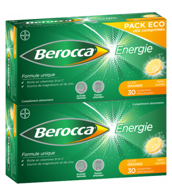 Berocca Energie Orange 60 Comprimés Effervescents