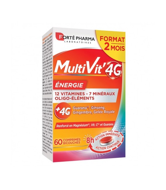 Forté Pharma Multivit 4G Energie 60 Comprimés