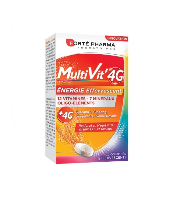 Forté Pharma Multivit 4G Energie 30 Comprimés Effervescents